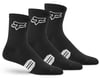 Fox Racing 6" Ranger Socks (Black) (3-Pairs) (L/XL)